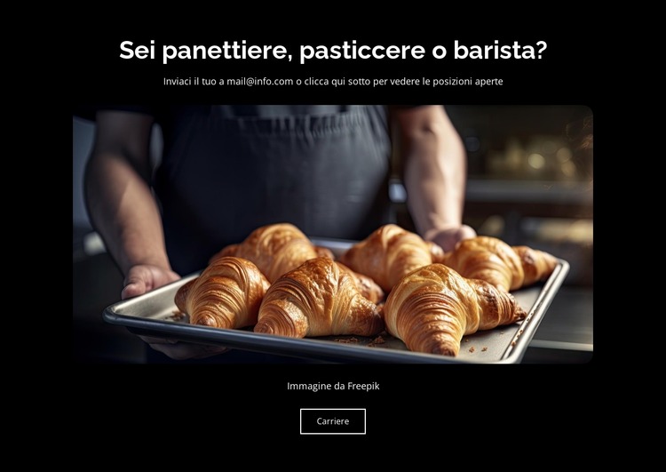 Panetteria e pasticceria Modello Joomla