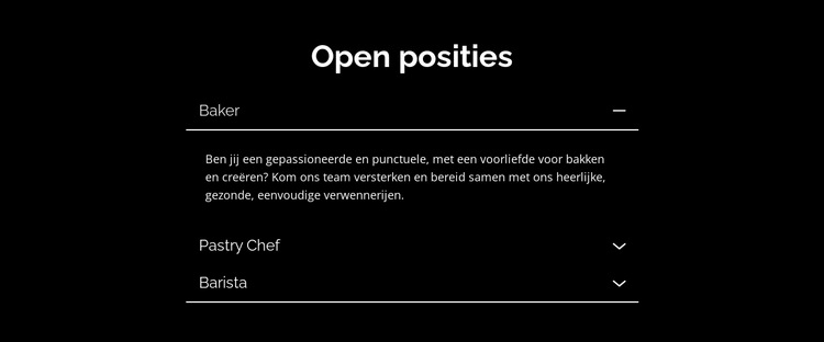 Bakkerij in de bovenstad Html Website Builder