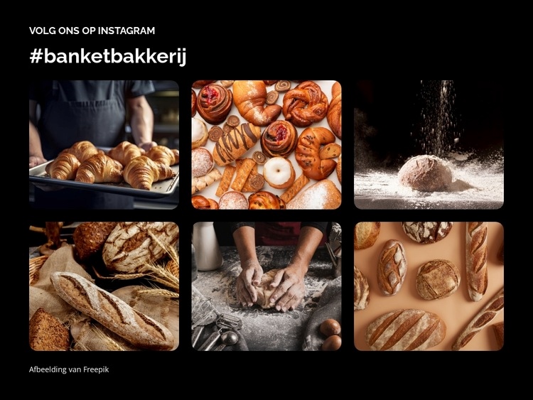 Bakkerij in de binnenstad HTML5-sjabloon