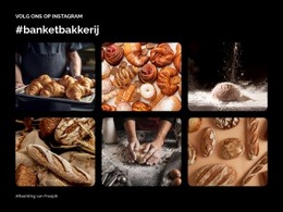 Bakkerij In De Binnenstad - Sjabloon Voor Één Pagina
