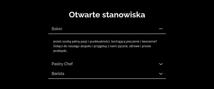 Piekarnia na górze miasta Projekt strony internetowej