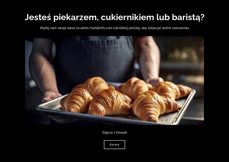 Piekarnia i ciastka Szablon HTML5