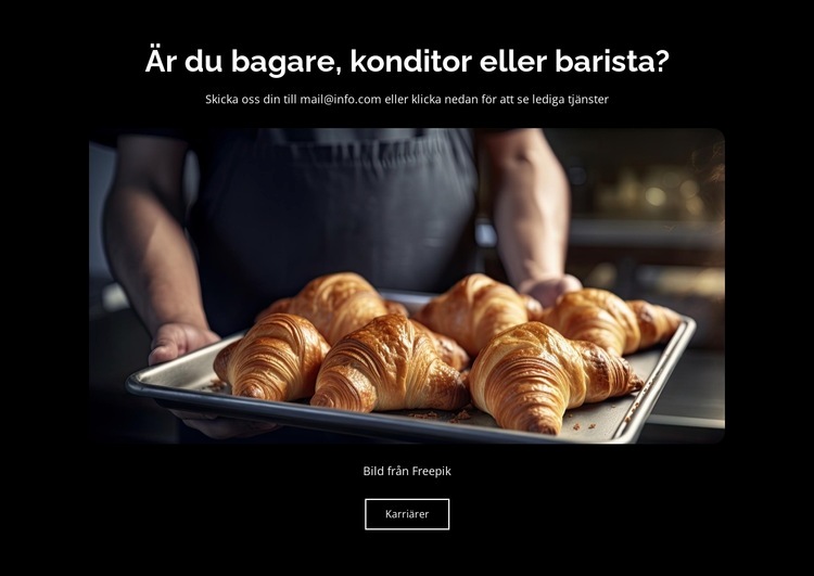 Bageri & Bakverk CSS -mall