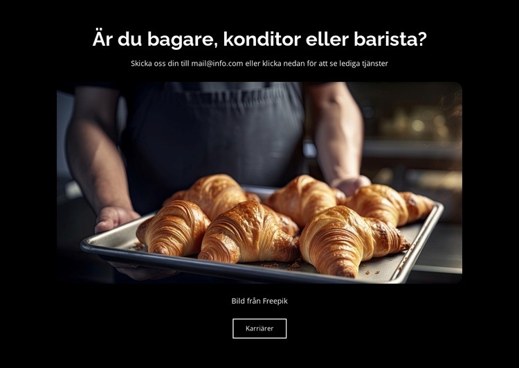 Bageri & Bakverk Webbplats mall