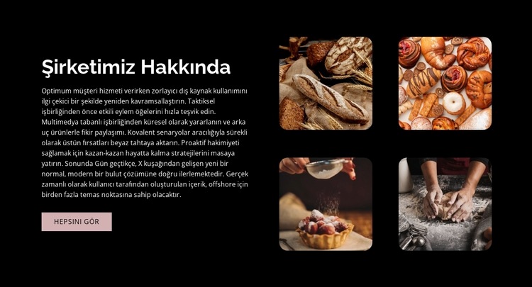 Pastane Tatlısı Web Sitesi Mockup'ı