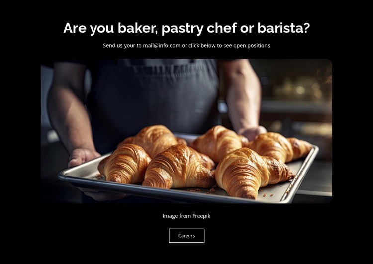Bakery & Pastries Website Mockup