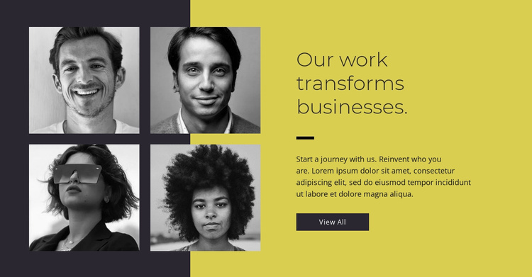 Plan for transformation Website Template