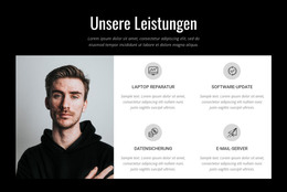 Dynamische Softwarelösungen - HTML-Webvorlage