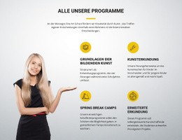 Fantastische Landingpage Für Zeichnung Und Keramik