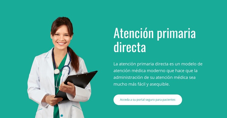 Atención primaria directa Página de destino