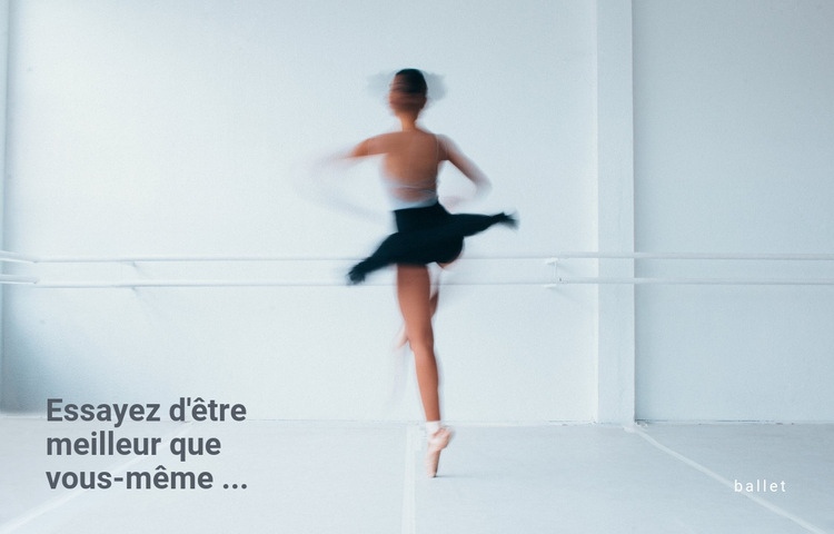 Studio de danse classique Créateur de site Web HTML