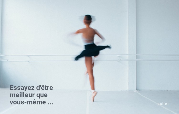 Studio de danse classique Modèle CSS