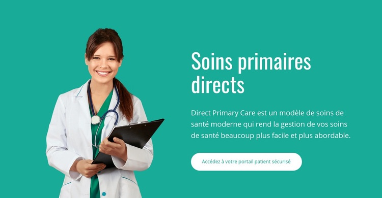 Soins primaires directs Modèle HTML5