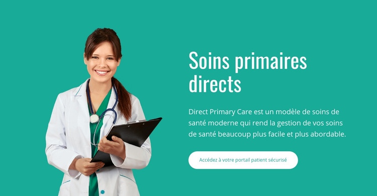 Soins primaires directs Page de destination