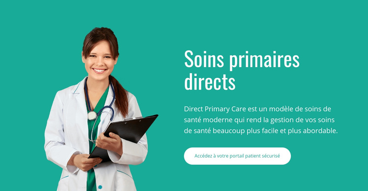 Soins primaires directs Thème WordPress