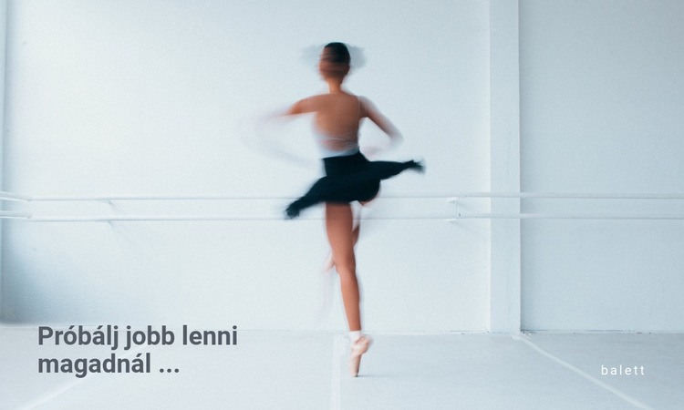 Klasszikus táncstúdió Weboldal sablon
