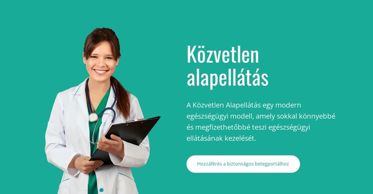 Közvetlen alapellátás WordPress Téma