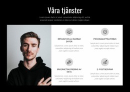 Dynamiska Mjukvarulösningar - HTML-Webbmall