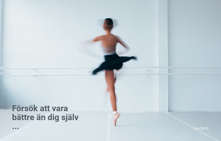 Klassisk dansstudio HTML-mall