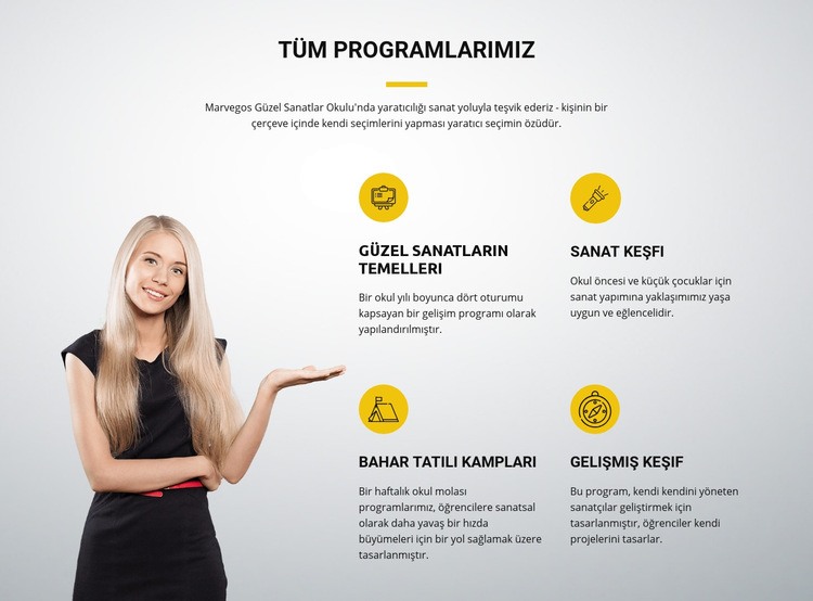 Çizim ve seramik Web Sitesi Mockup'ı