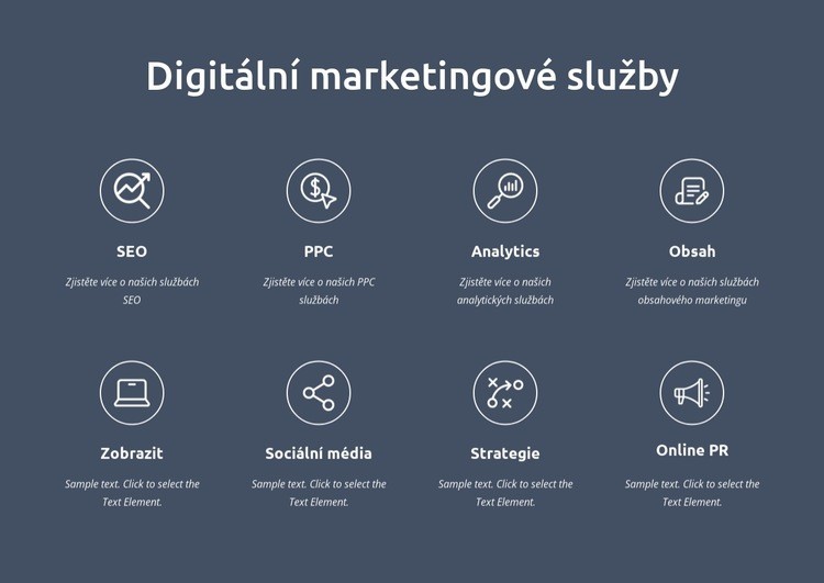 Jsme digitální marketingové služby Šablona CSS