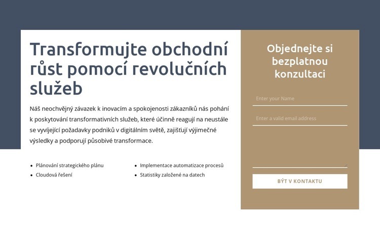 Transformujte obchodní růst Téma WordPress