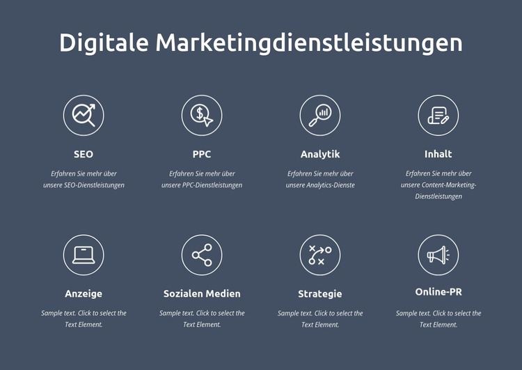 Wir sind digitale Marketingdienstleister Joomla Vorlage