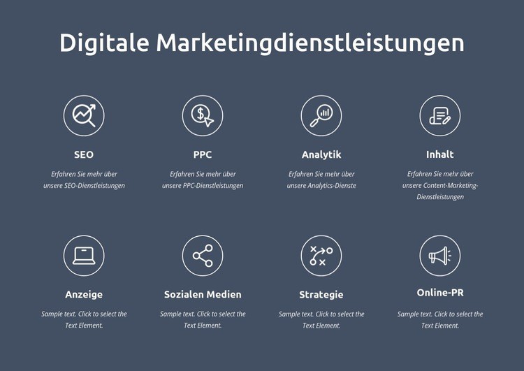 Wir sind digitale Marketingdienstleister Vorlage