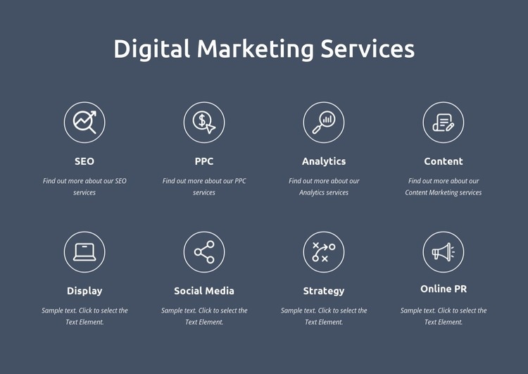 We are digital marketing services Elementor Template Alternative