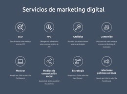 Somos Servicios De Marketing Digital Plantillas Web
