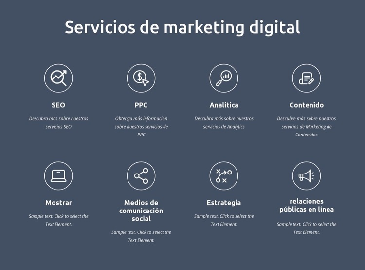 Somos servicios de marketing digital Diseño de páginas web