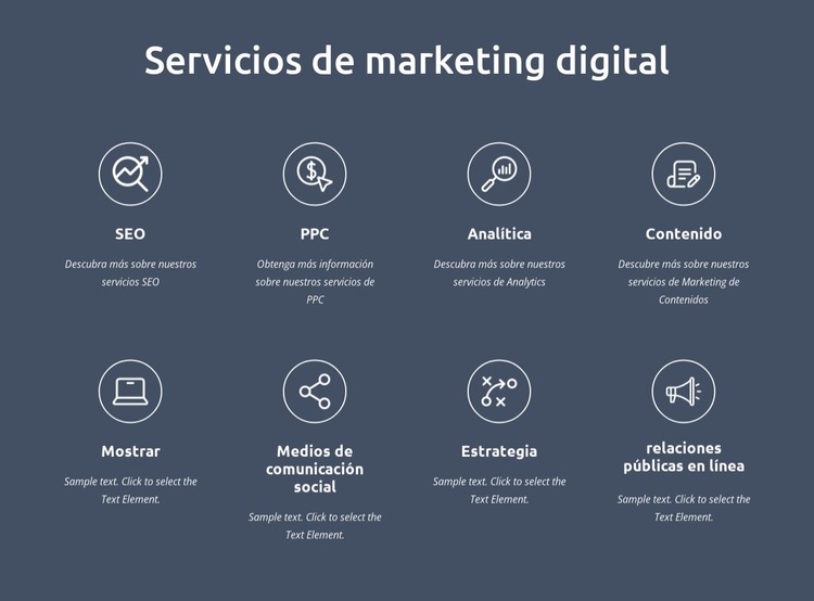 Somos servicios de marketing digital Plantilla HTML