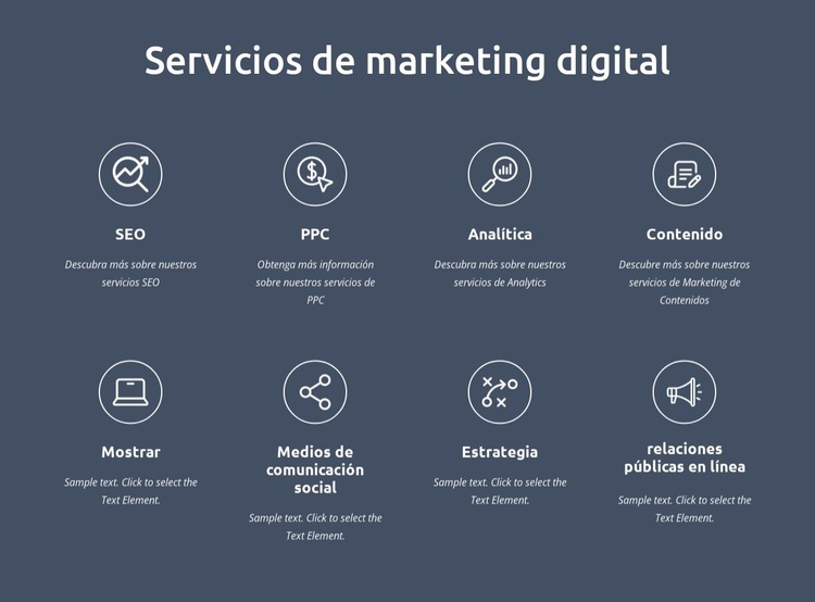 Somos servicios de marketing digital Plantilla Joomla