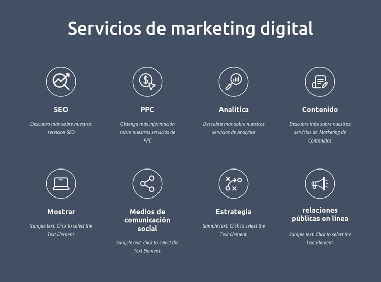 Somos servicios de marketing digital Plantilla
