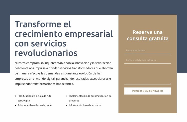 Transformar el crecimiento empresarial Plantilla