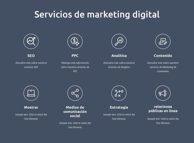 Somos servicios de marketing digital Plantilla de una página