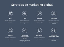 Somos Servicios De Marketing Digital: Plantilla De Sitio Web Sencilla