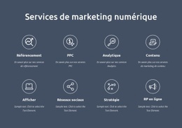 Nous Sommes Des Services De Marketing Numérique Un Modèle De Page