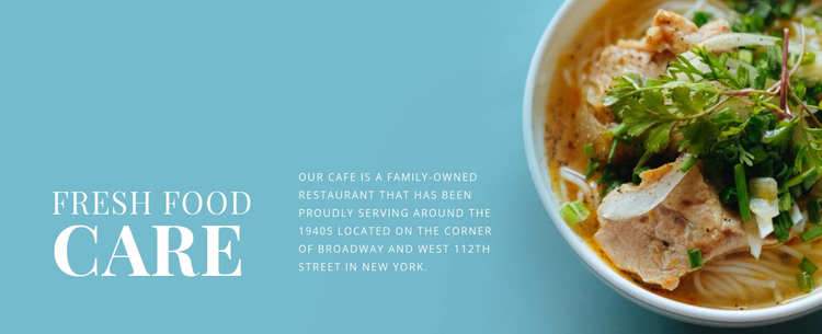 Fresh salad Homepage Design