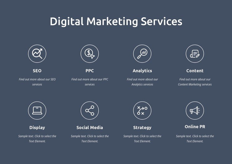We are digital marketing services Html Code Example