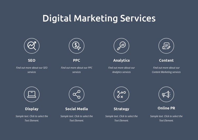 We are digital marketing services Html Website Builder