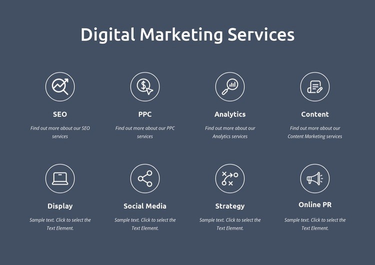 Digitális marketing szolgáltatók vagyunk Html Weboldal készítő