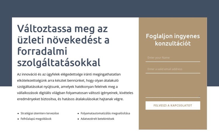 Változtassa meg az üzleti növekedést CSS sablon