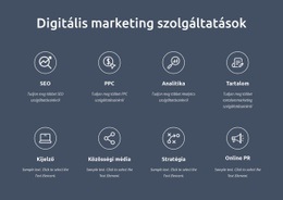 Digitális Marketing Szolgáltatók Vagyunk - Egyszerű Webhelysablon
