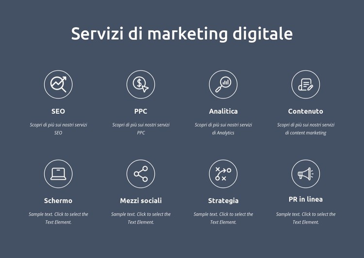 Siamo servizi di marketing digitale Modello CSS