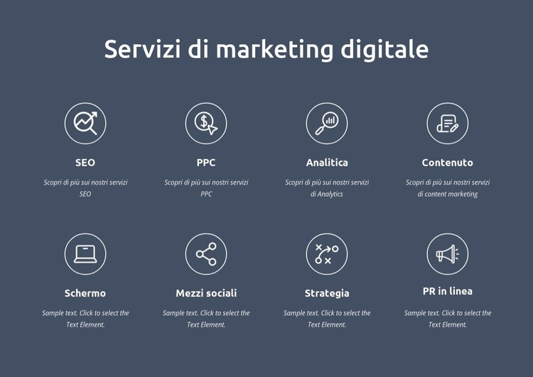 Siamo servizi di marketing digitale Modello