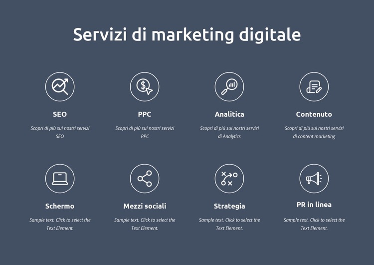 Siamo servizi di marketing digitale Tema WordPress