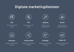 Wij Zijn Digitale Marketingdiensten E-Commercesjabloon