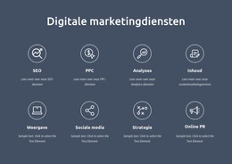 Wij Zijn Digitale Marketingdiensten Onderdelenwinkel
