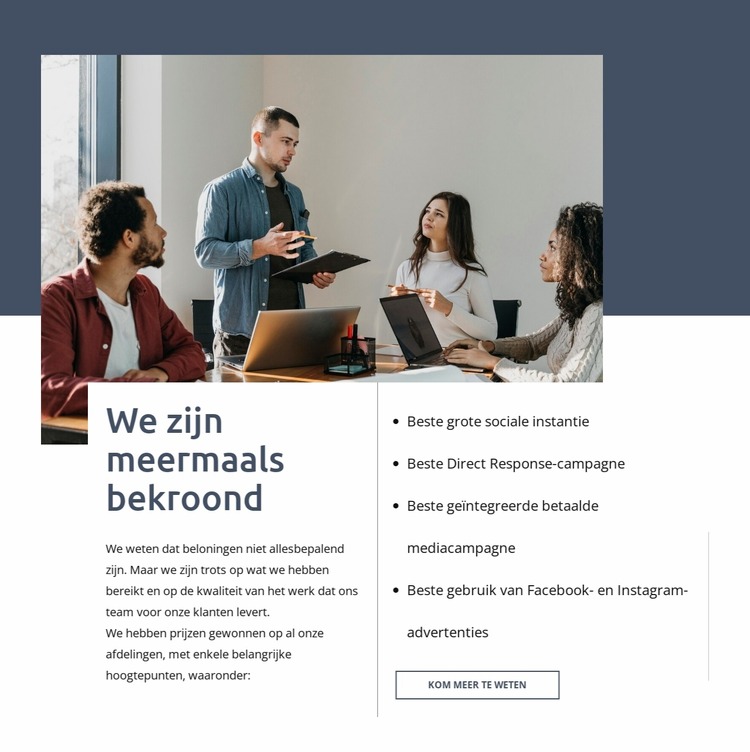 Wij leveren gebruikersgerichte websites Joomla-sjabloon